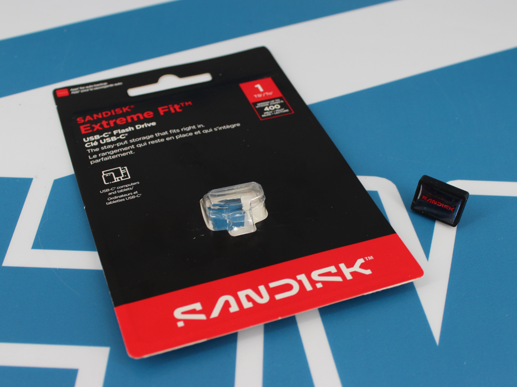 Der Extreme Fit USB-C Stick von SanDisk ist sehr klein.