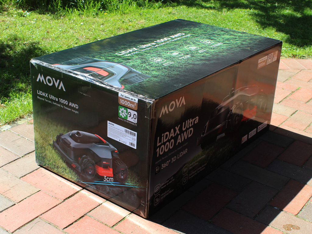 Die Verpackung des LiDAX Ultra 1000 AWD.