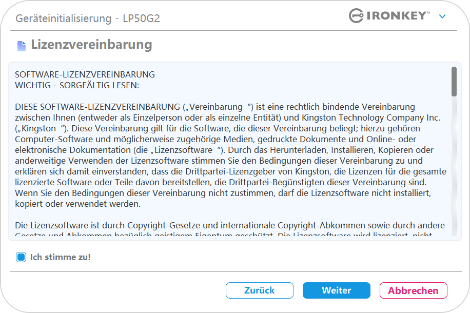 Software- und Sicherheitsfunktionen.
