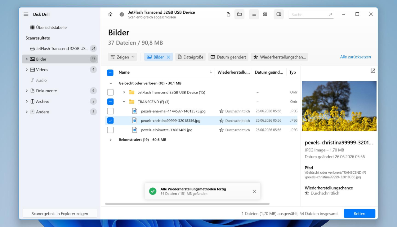 Dieser Screenshot wurde eigens für diesen Artikel aufgenommen.