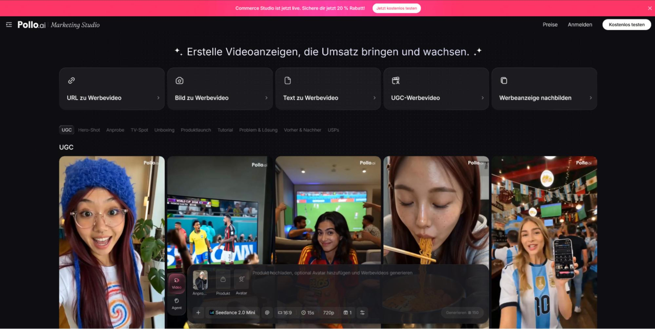 Das Marketing Studio setzt dort an, wo das Creative Studio aufhört.
